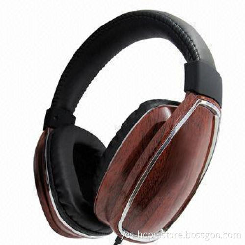 OEM wired wood DJ headphone